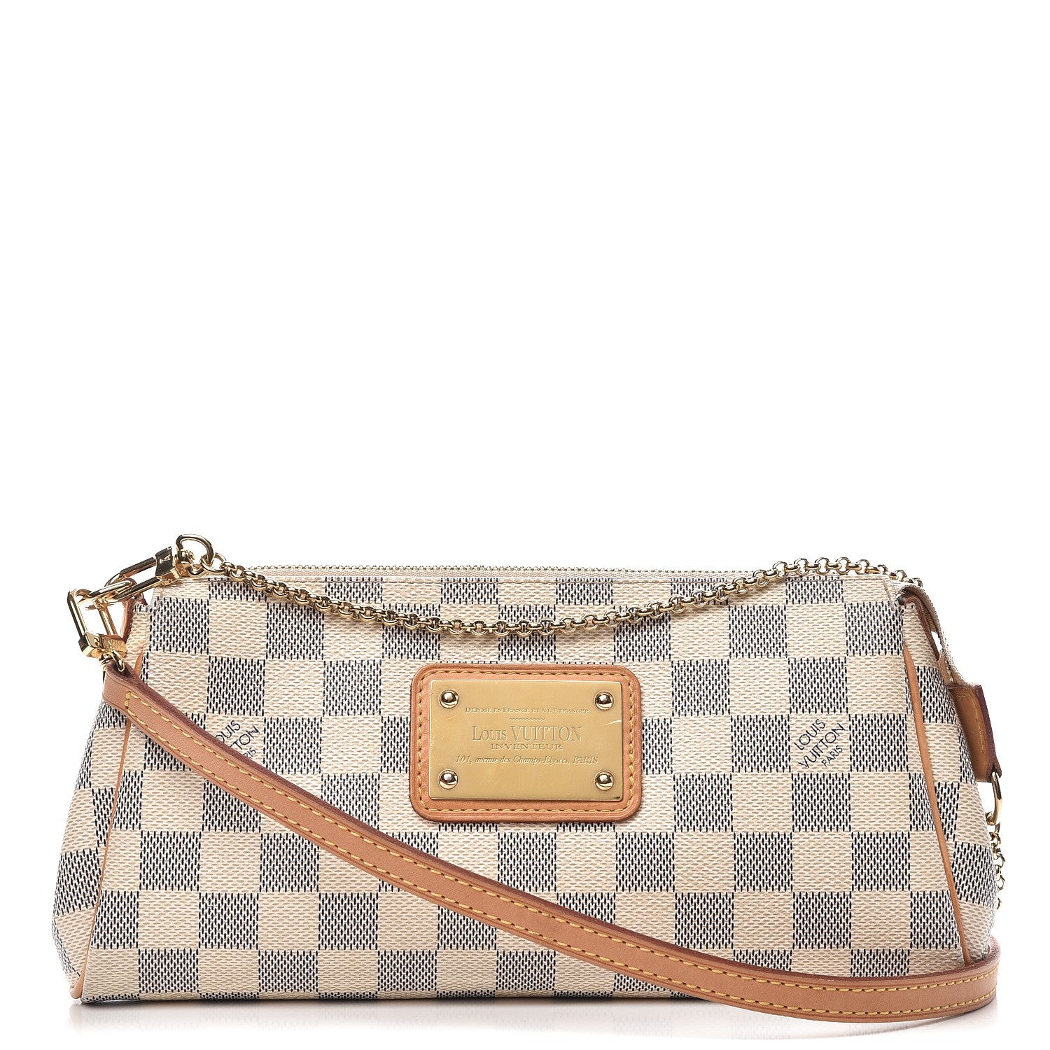 Louis Vuitton Damier Azur Eva Clutch 1 of 9
