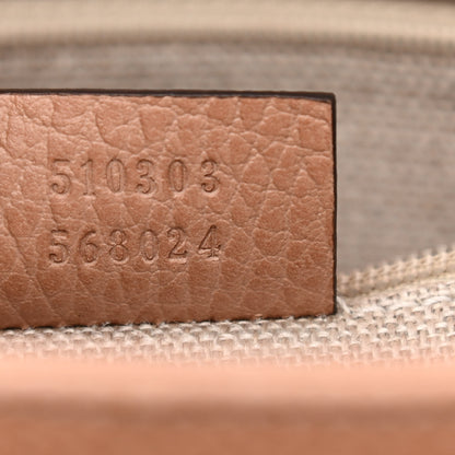 Gucci Dollar Calfskin Interlocking G Shoulder Bag Camelia 7 of 10