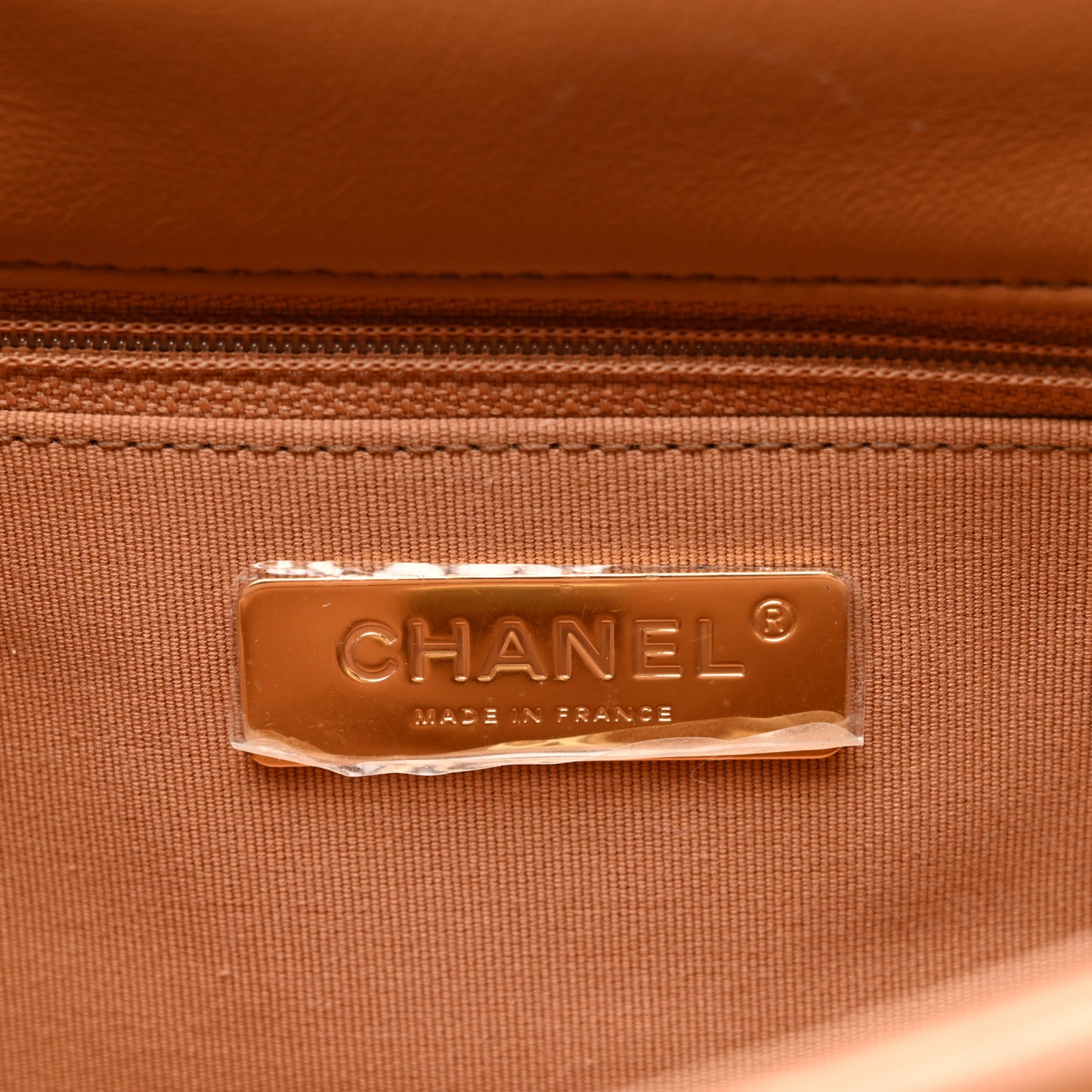 Lambskin Quilted Medium Chanel 19 Flap Brown