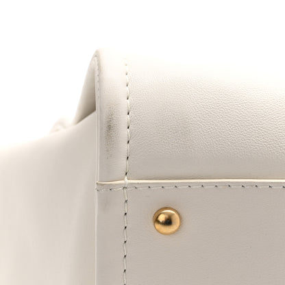 Chanel Calfskin Medium Deauville Tote White Multicolor 12 of 14