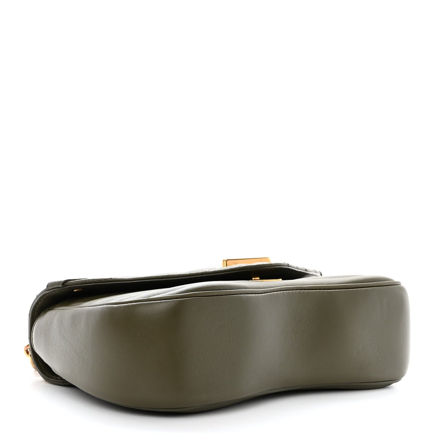 Calfskin New Wave Chain MM Kaki