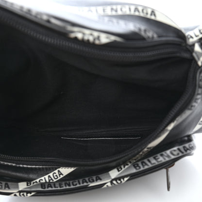 Balenciaga Smooth Calfskin Losange Monogram Explorer Belt Bag Black Grey 4 of 8