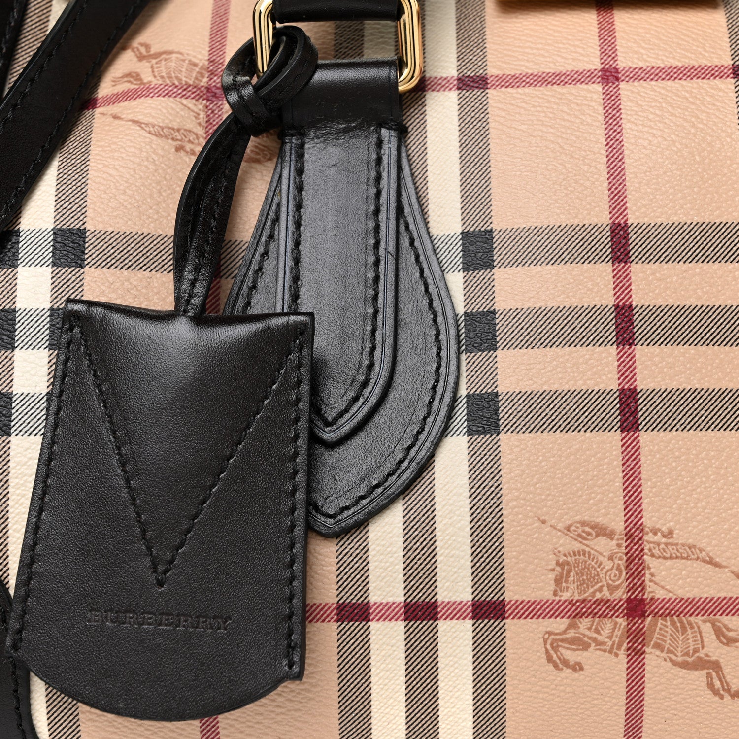 Burberry Haymarket Check Small Gladstone Chocolate 7 of 16