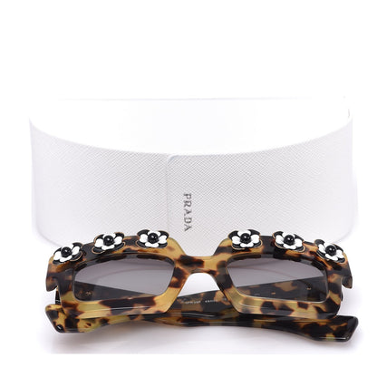 Prada Acetate Flower Poeme Sunglasses SPR25P Tortoise 9 of 9