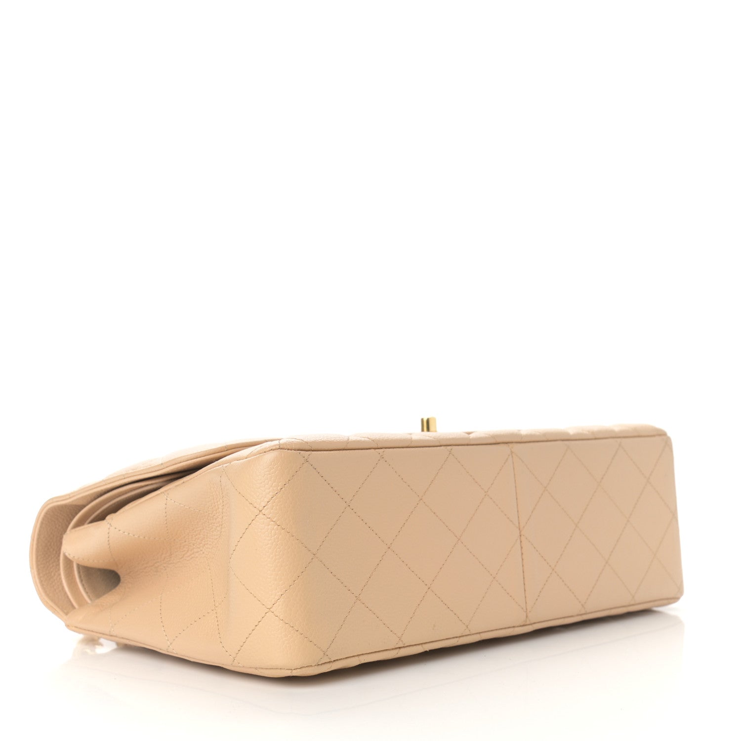 Chanel Caviar Quilted Jumbo Double Flap Beige 4 of 9