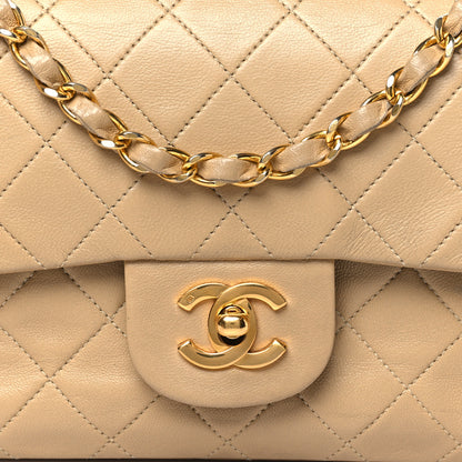 Chanel Lambskin Quilted Small Double Flap Beige 8 of 14