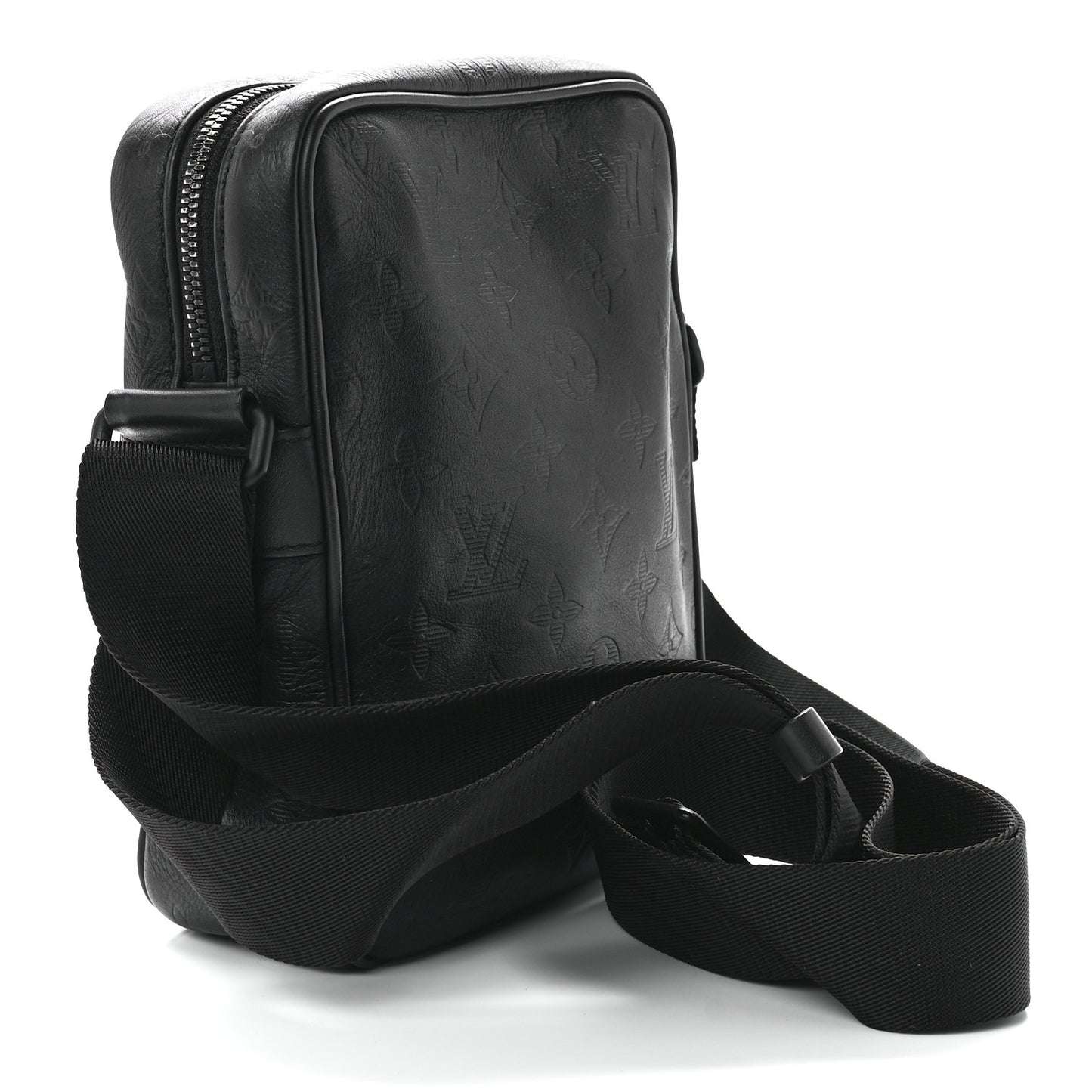 Calfskin Monogram Shadow Danube PM Black