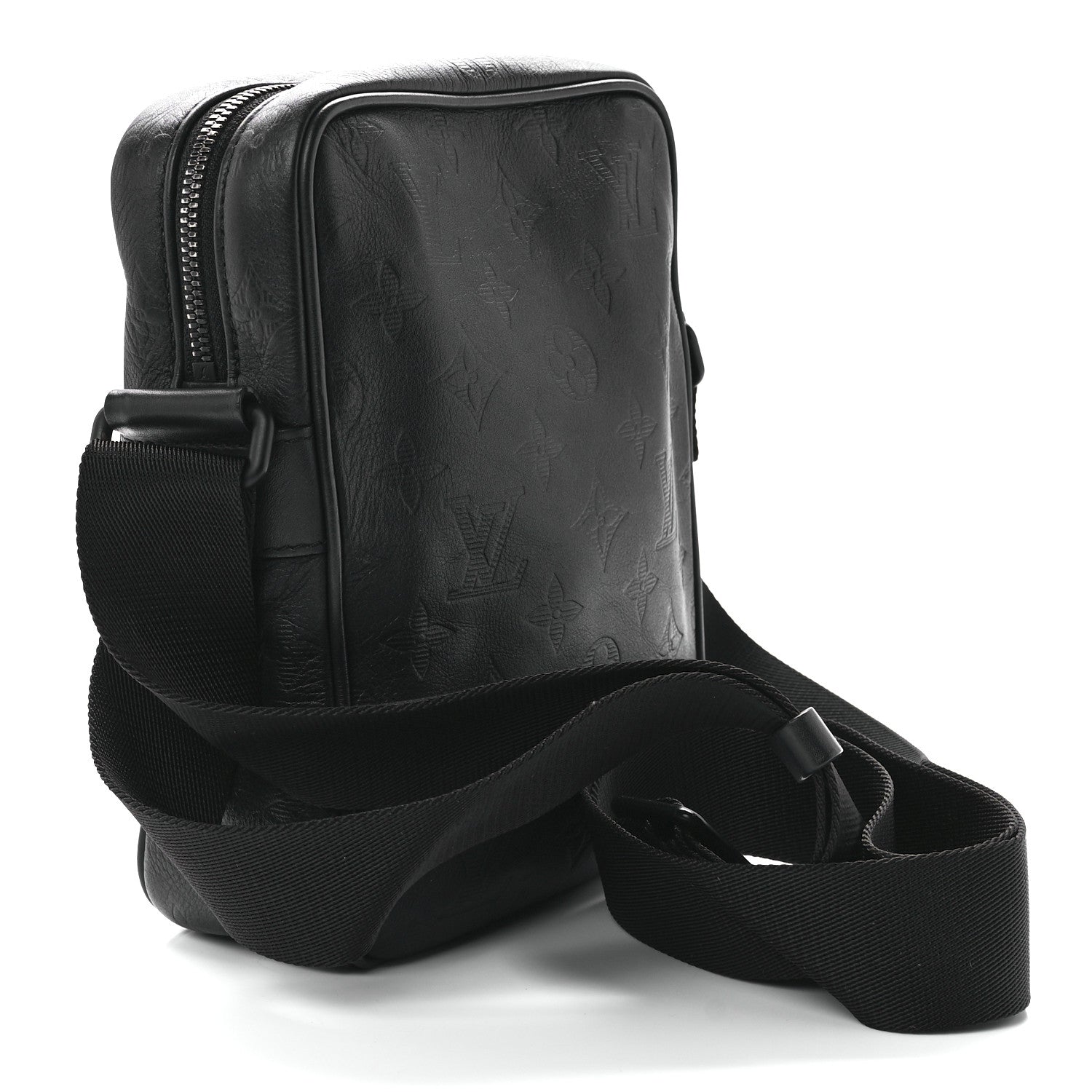 Louis Vuitton Calfskin Monogram Shadow Danube PM Black 3 of 12