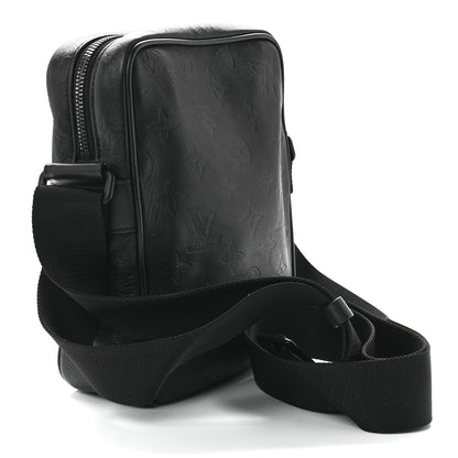 Louis Vuitton Calfskin Monogram Shadow Danube PM Black 3 of 12