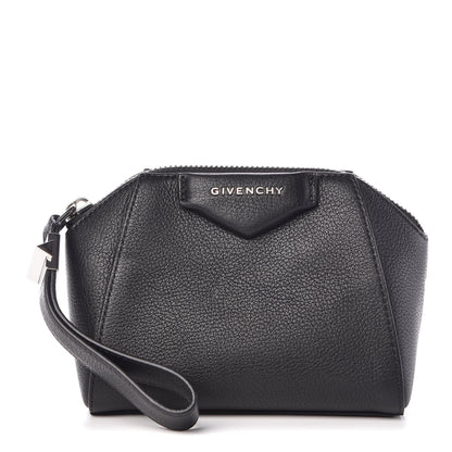 Givenchy Sugar Goatskin Small Antigona Beauty Wristlet Black 1 of 10