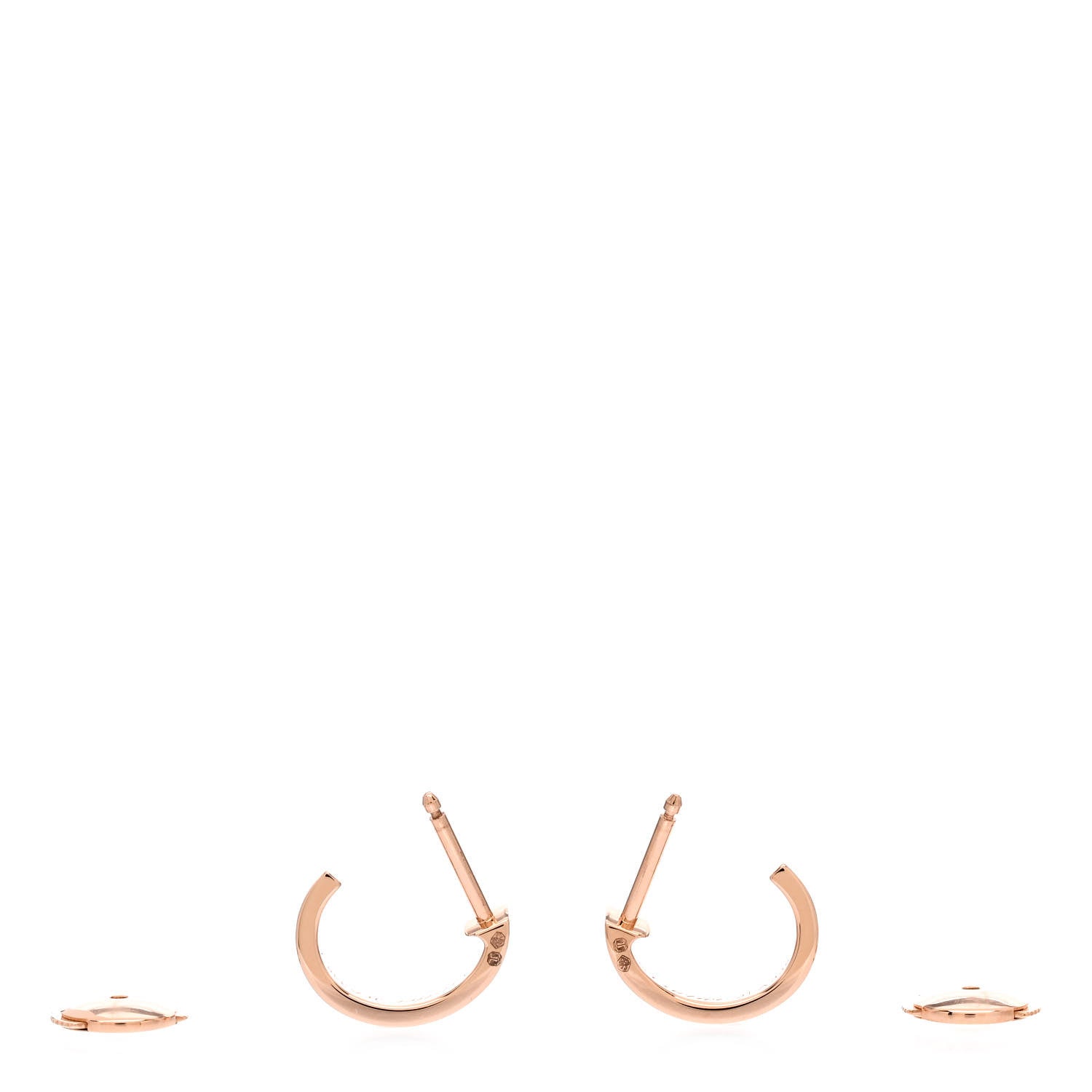 Cartier 18K Pink Gold Small LOVE Hoop Earrings 3 of 8