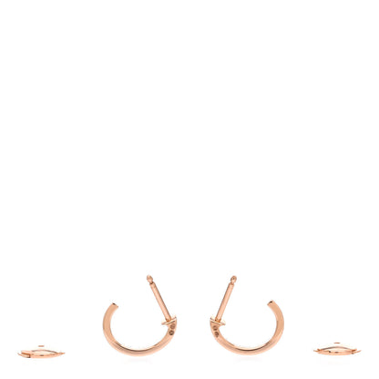 Cartier 18K Pink Gold Small LOVE Hoop Earrings 3 of 8