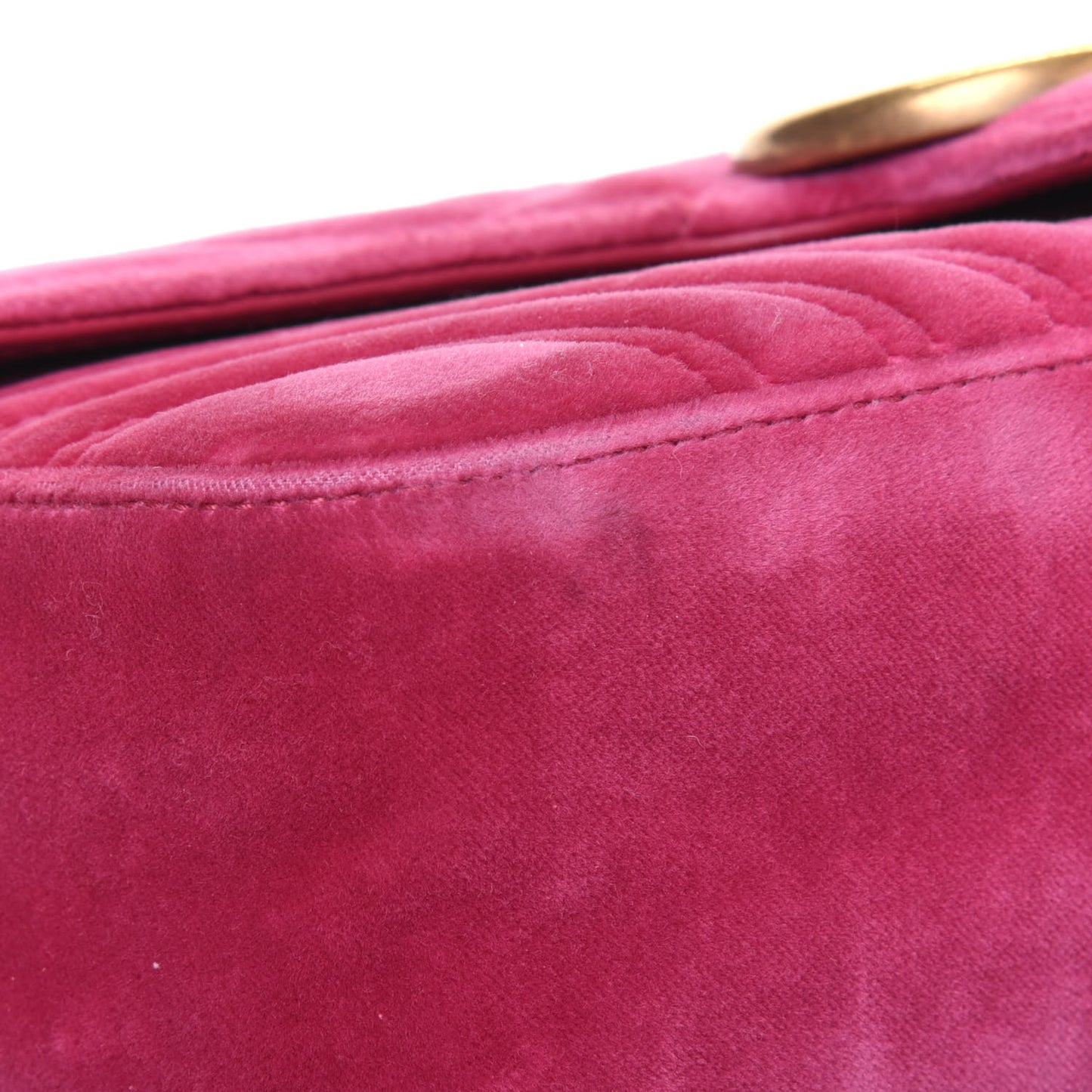 Velvet Matelasse Small GG Marmont Shoulder Bag Light Raspberry Rose