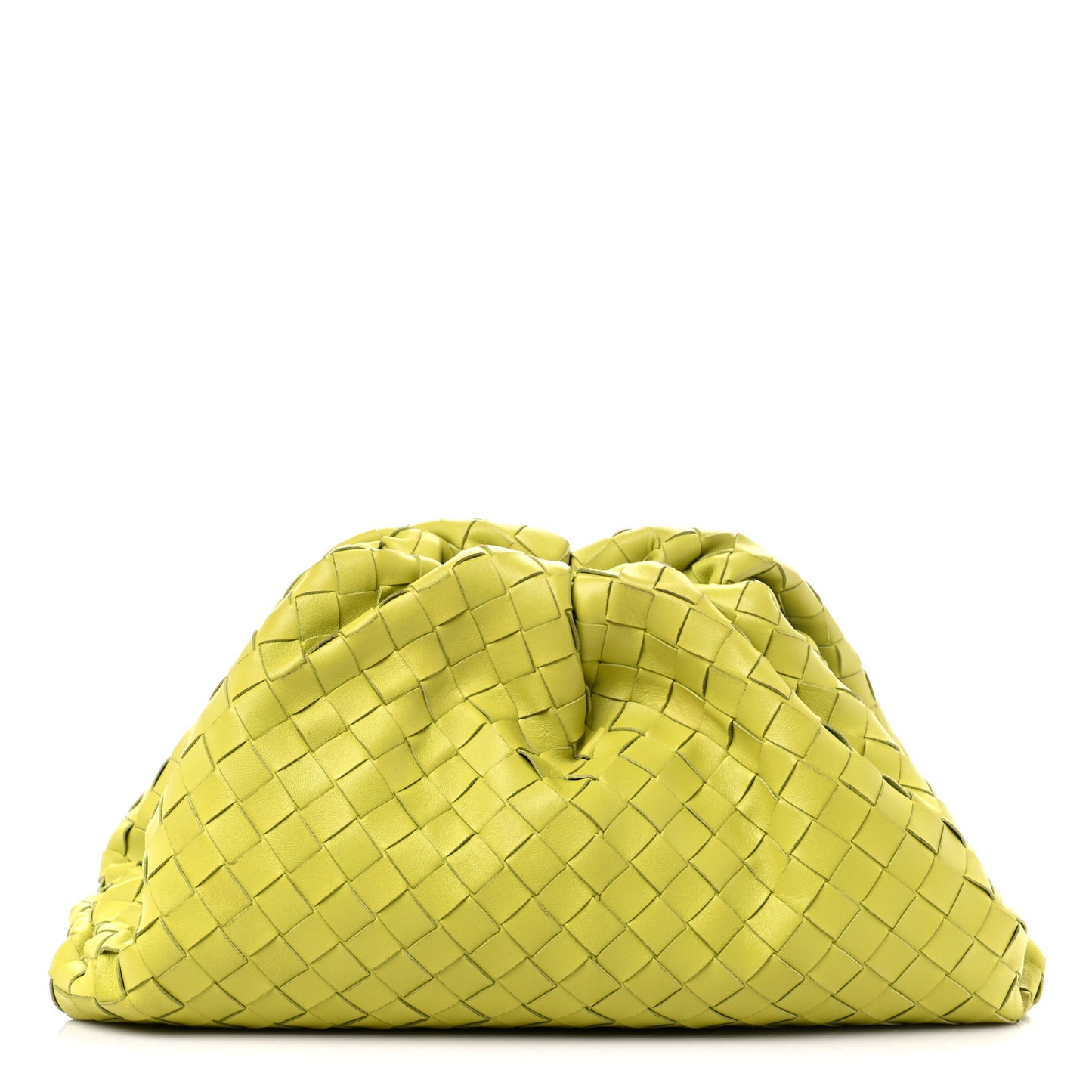Nappa Maxi Intrecciato The Pouch Oversized Clutch Kiwi