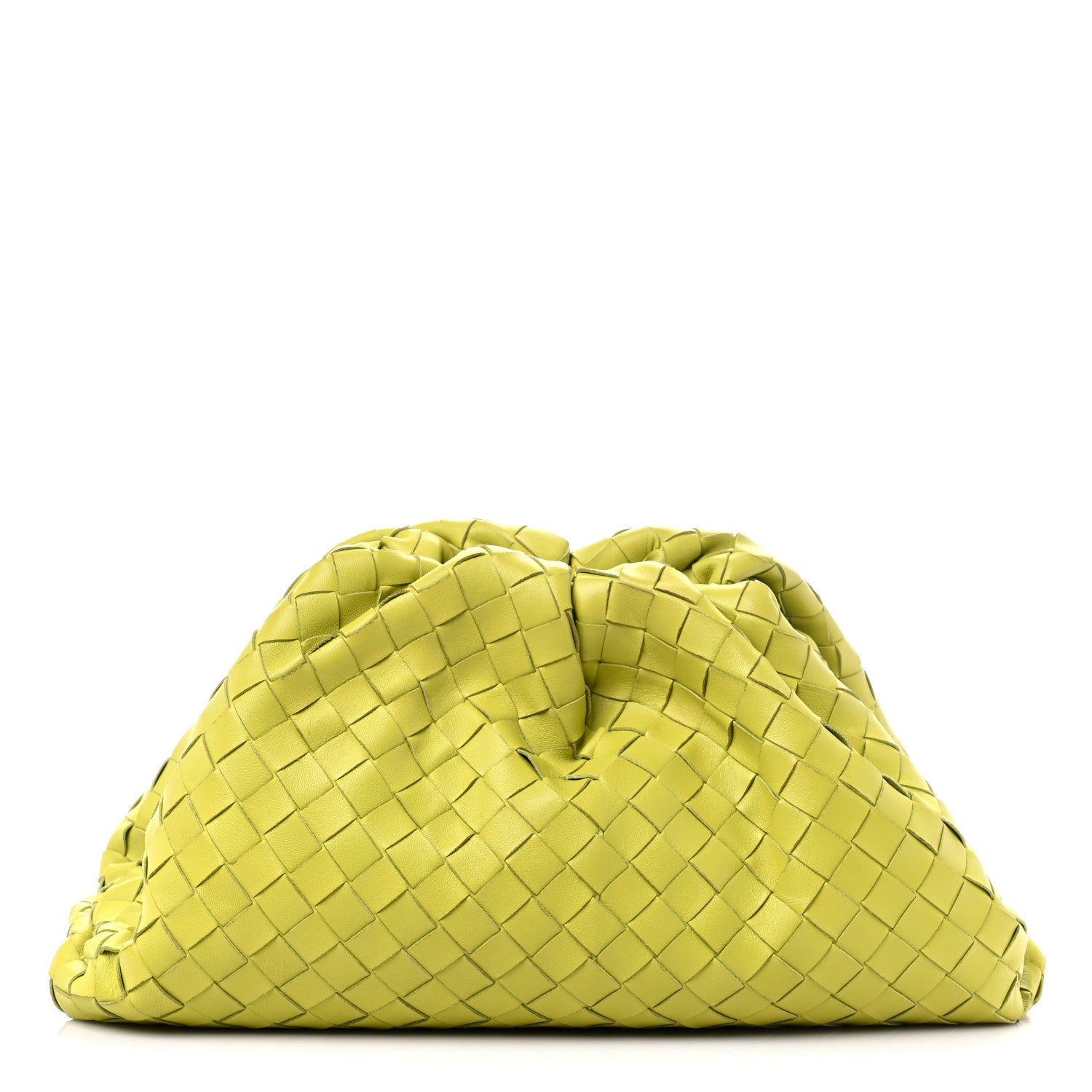 Bottega Veneta Nappa Maxi Intrecciato The Pouch Oversized Clutch Kiwi 1 of 10