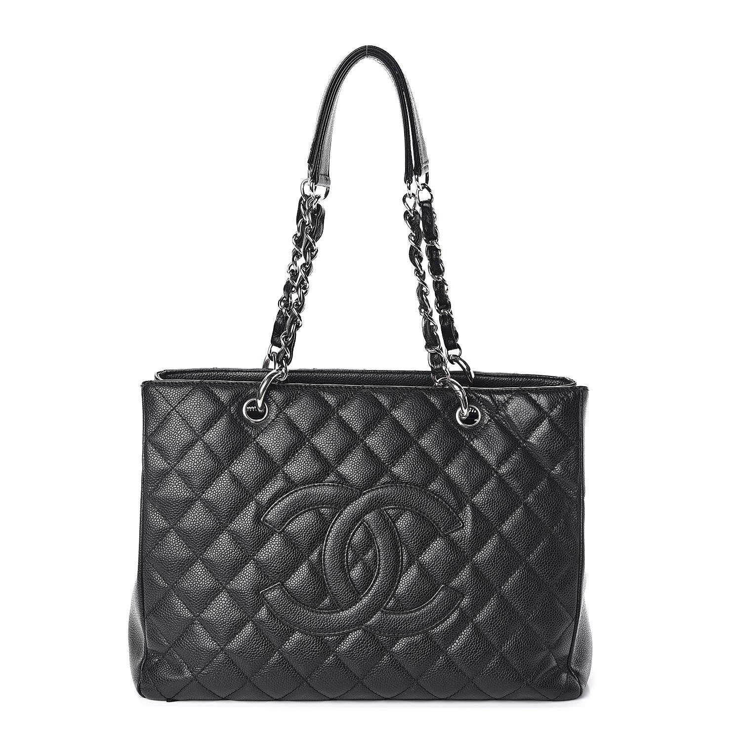 Chanel Caviar Quilted Grand Shopping Tote GST Black 1 of 9
