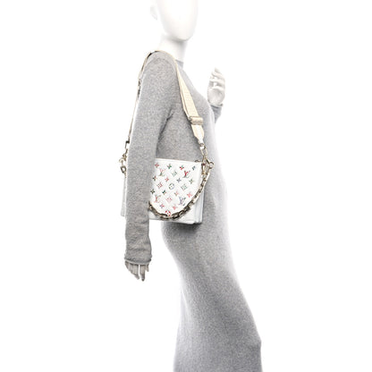 Louis Vuitton Lambskin Embossed Monogram LV Garden Coussin PM Cream 2 of 11