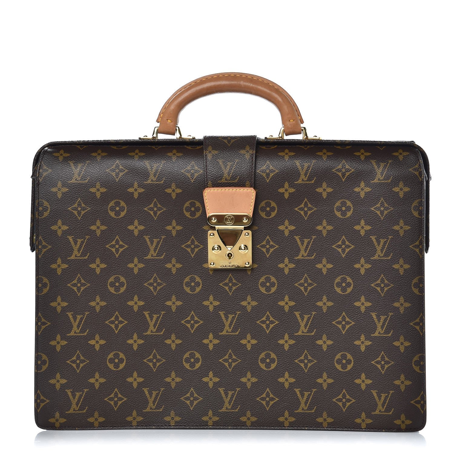 Louis Vuitton Monogram Serviette Fermoir NM Briefcase 1 of 11