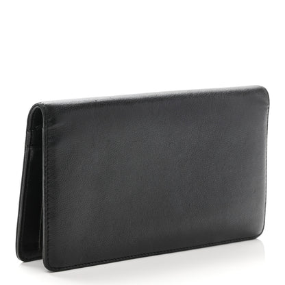 Chanel Caviar Sevruga Yen Wallet Black 3 of 8