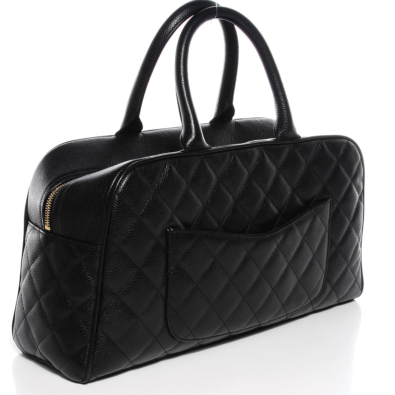 Chanel Caviar Quilted Bowler Black 3 of 7
