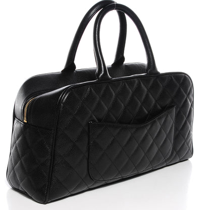 Chanel Caviar Quilted Bowler Black 3 of 7