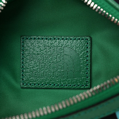 Gucci X THE NORTH FACE Econyl Nylon Textured Dollar Calfskin Belt Bag Black Turquoise New Shamarock New Cherry Red 6 of 8