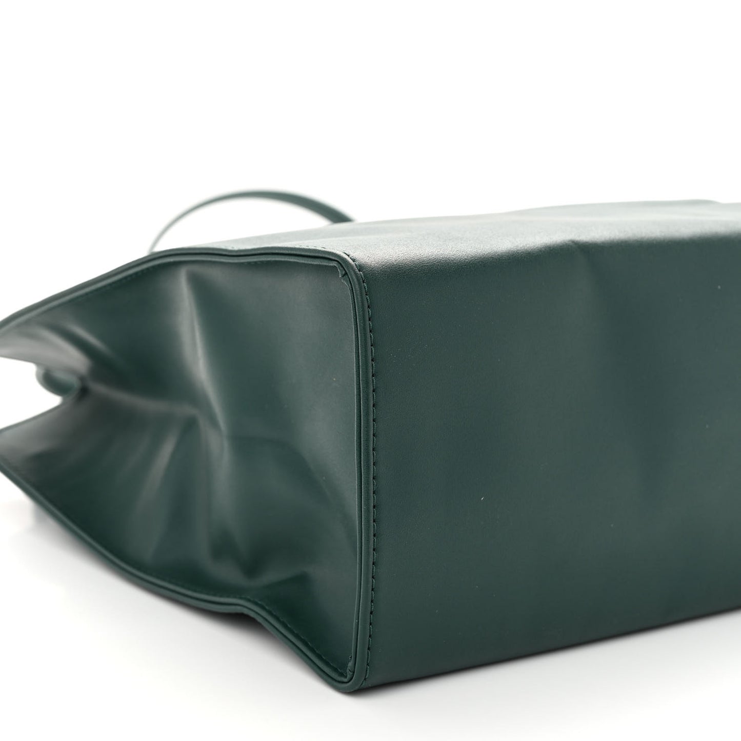 Vegan Leather Medium Shopping Bag Dark Olive