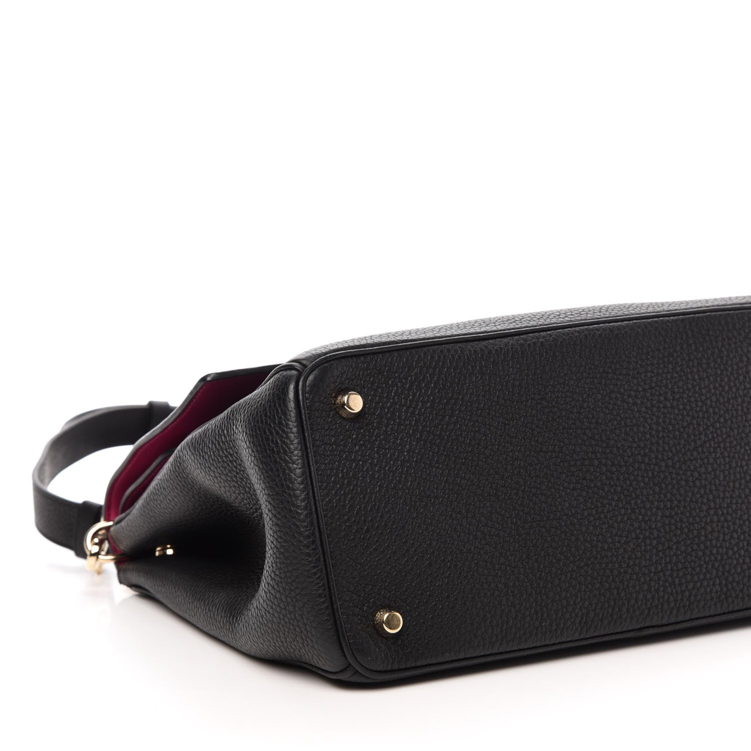 Christian Dior Bullcalf Medium Be Dior Flap Black Fraise 6 of 12