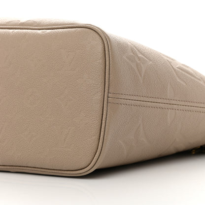 Louis Vuitton Empreinte Monogram Giant Neverfull MM Tourterelle 9 of 11