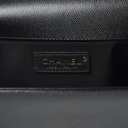 Chanel Caviar Quilted Medium Boy Flap Black 6 of 10