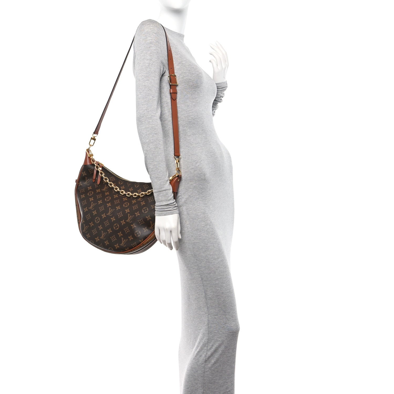 Louis Vuitton Reverse Monogram Loop Hobo 2 of 12
