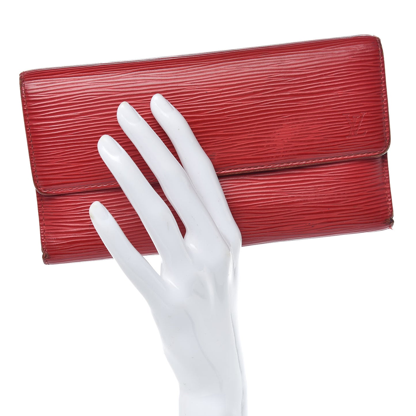 Epi Porte Tresor International Wallet Rouge