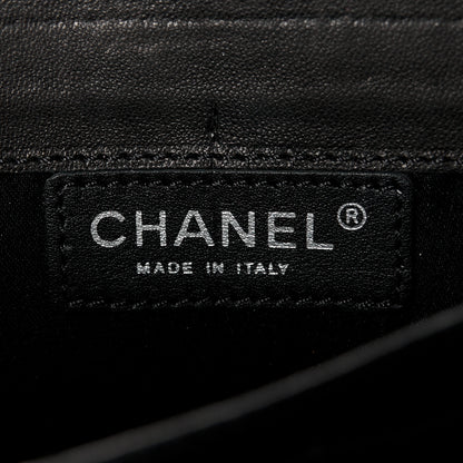 Chanel Patent Calfskin Quilted Flap Clutch With Chain Black 7 of 12