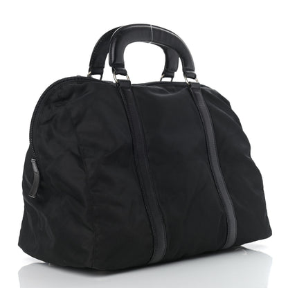 Prada Tessuto Nylon Saffiano Top Handle Bag Black 3 of 14