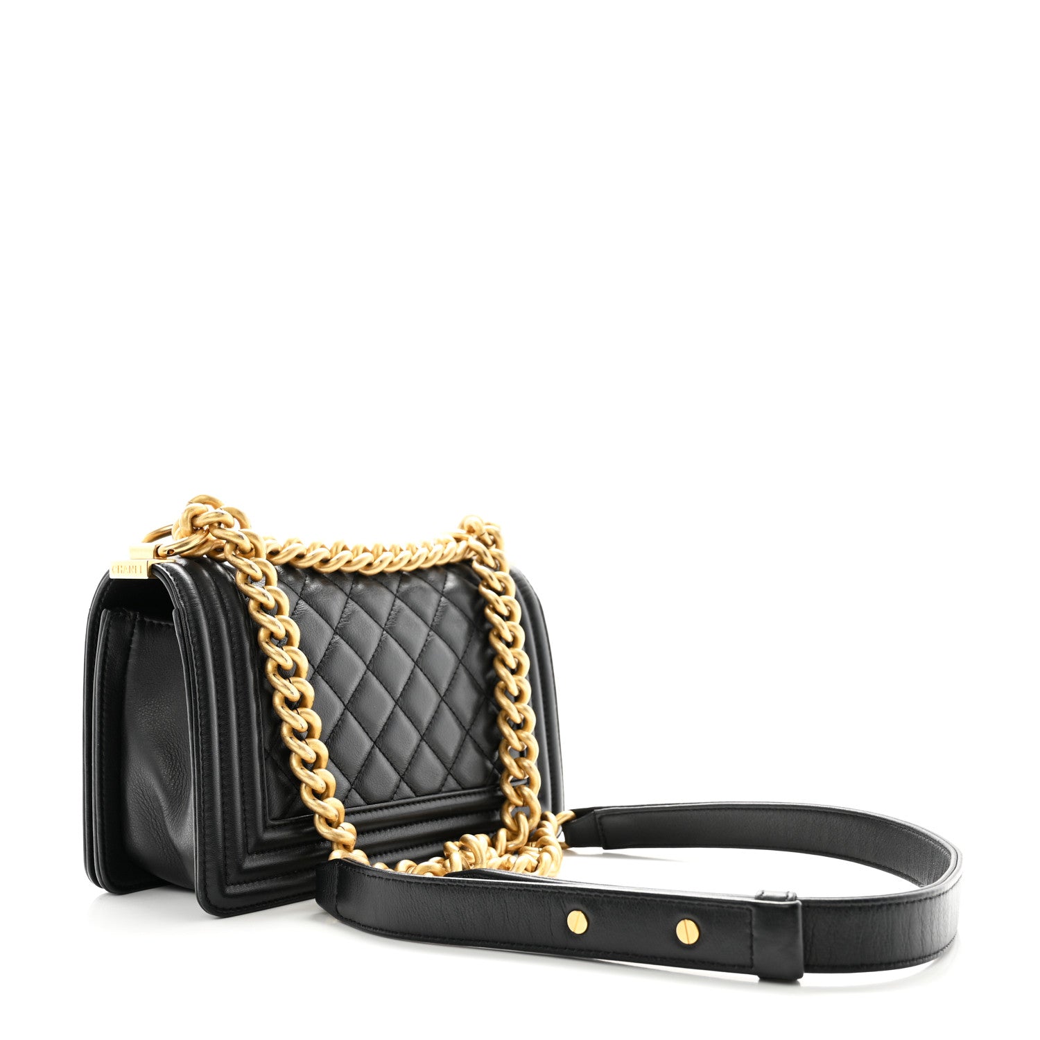 Chanel Calfskin Quilted Small Boy Flap Black 3 of 13