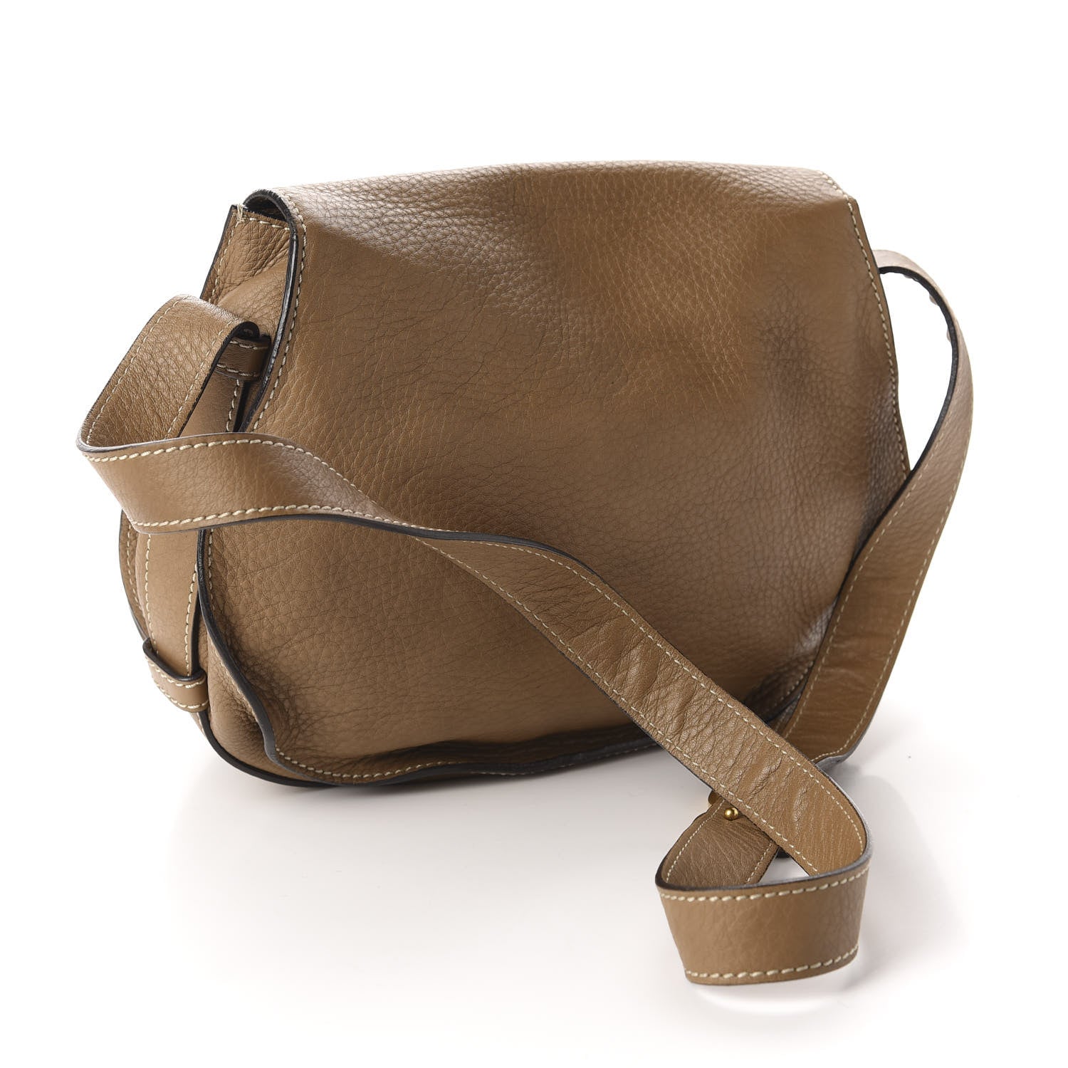 Chloe Calfskin Medium Marcie Round Crossbody Bag Nut 3 of 10