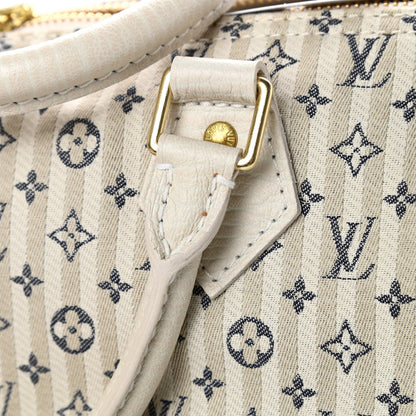 Louis Vuitton Mini Lin Croisette Speedy 30 Blue 10 of 11