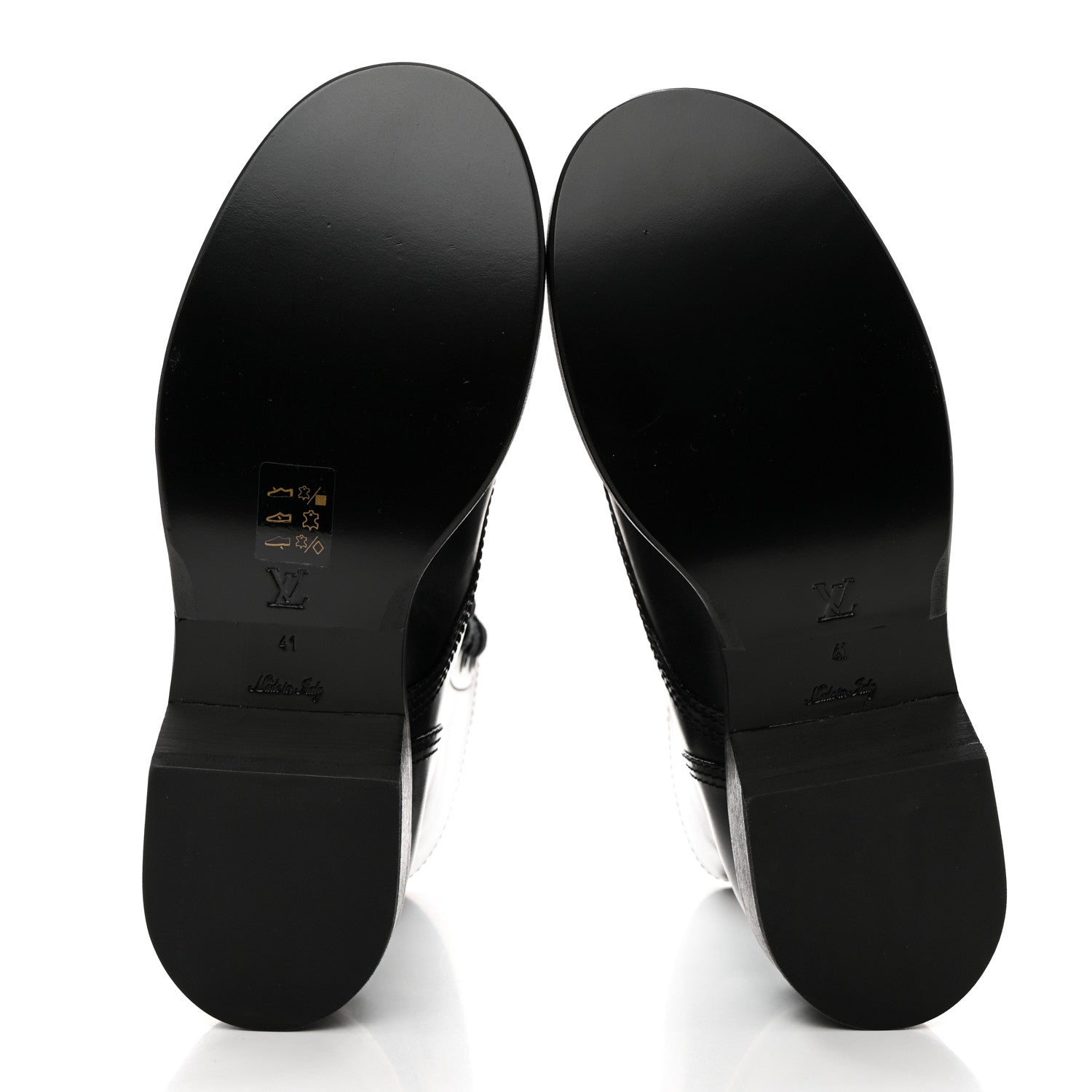 Louis Vuitton Calfskin Monogram Metropolis Flat Ranger Boots 41 Black 5 of 8