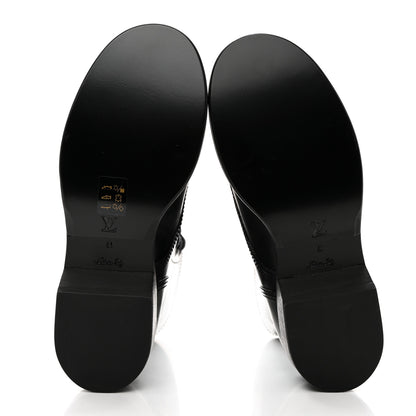 Louis Vuitton Calfskin Monogram Metropolis Flat Ranger Boots 41 Black 5 of 8