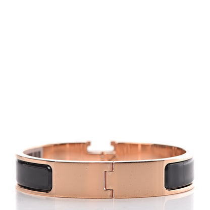 Hermes Enamel Narrow Clic Clac H Bracelet PM Black 3 of 6