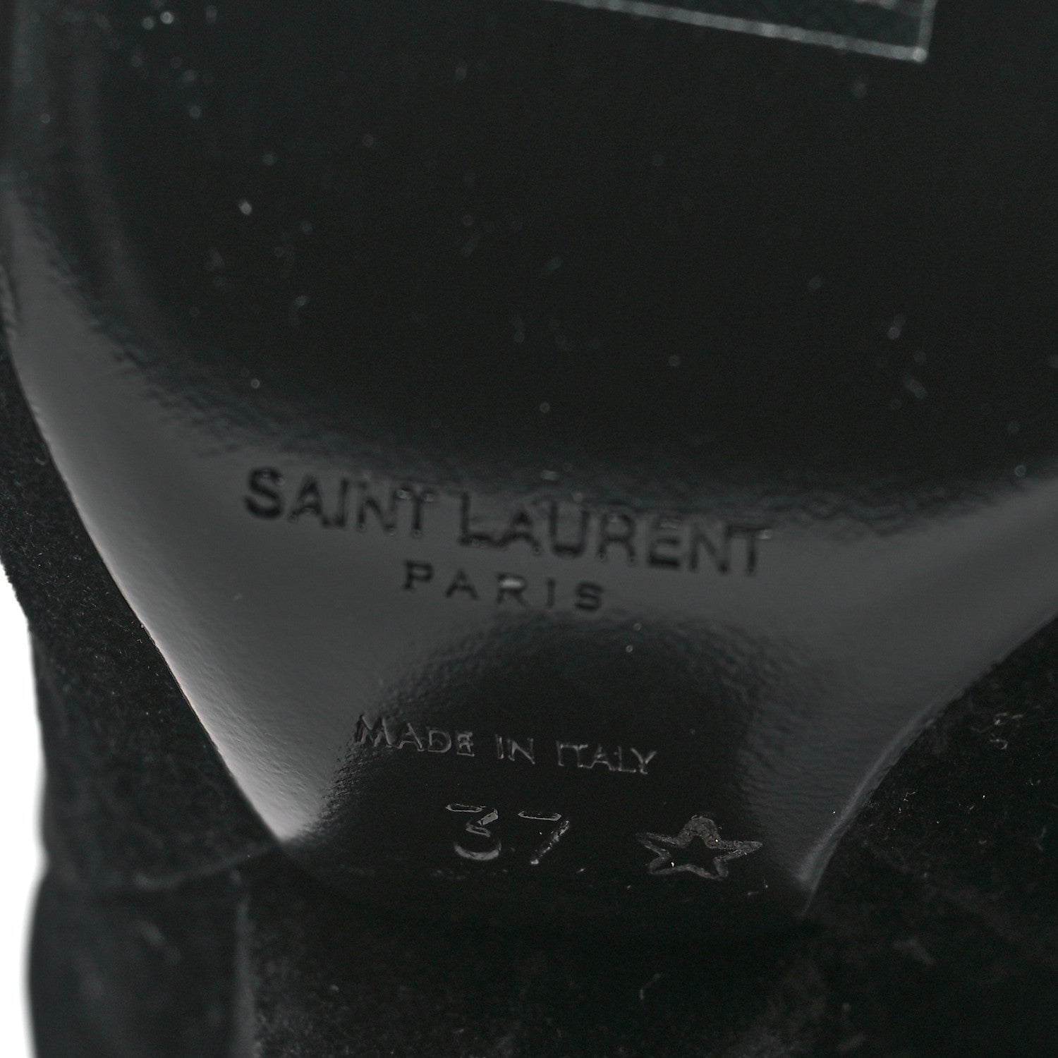 Saint Laurent Velvet Niki 105 Thigh High Boots 37 Black 5 of 5