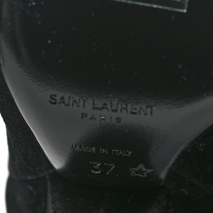 Saint Laurent Velvet Niki 105 Thigh High Boots 37 Black 5 of 5