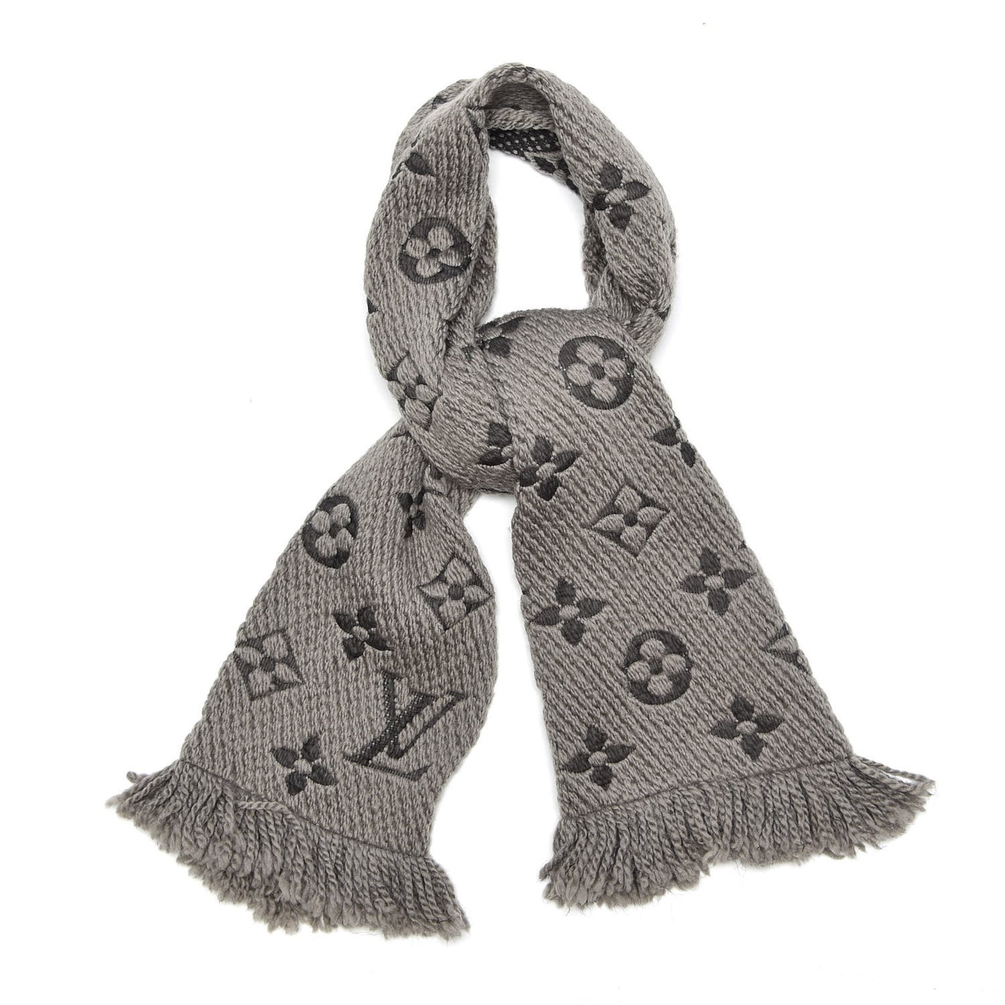 Wool Silk Logomania Scarf Verone