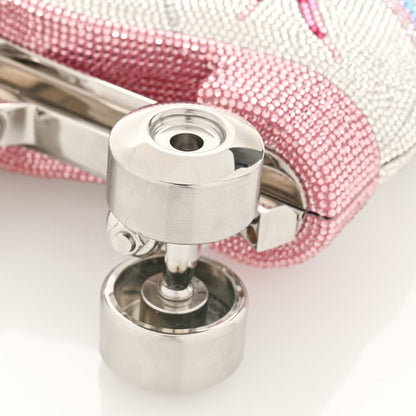 Judith Leiber Swarovski Crystal Let's Roll Rollerskate Minaudiere Clutch Silver Multicolor 8 of 9