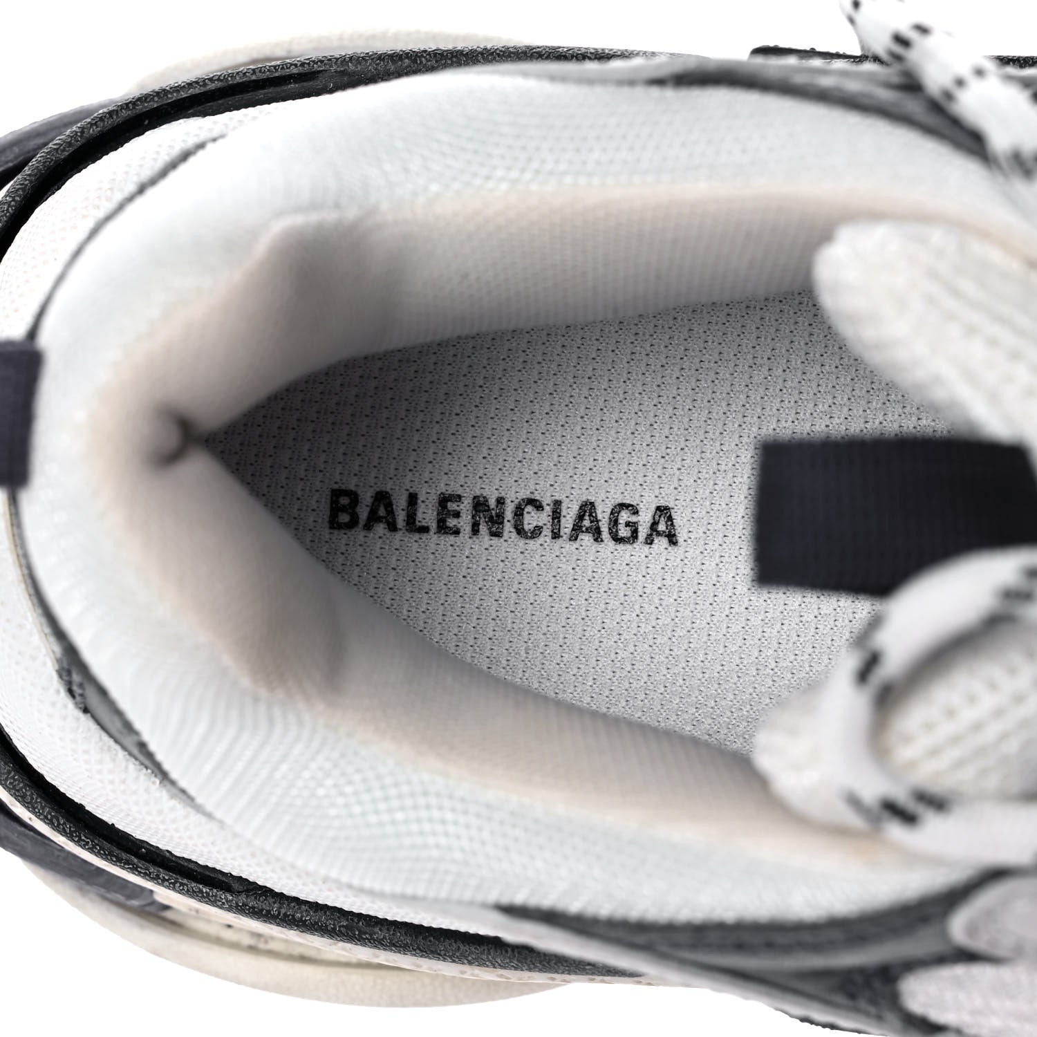 Balenciaga Fabric Mesh Womens Triple S Sneakers 38 White Bleu Violet 7 of 10