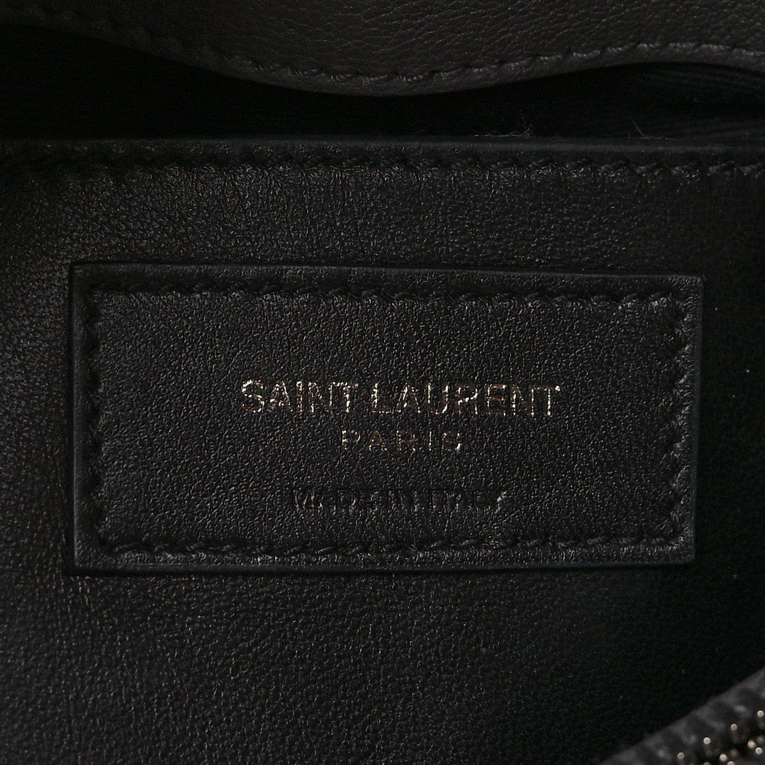 Saint Laurent Sheepskin Matelasse Chevron Monogram Medium College Bag Asphalt 6 of 10