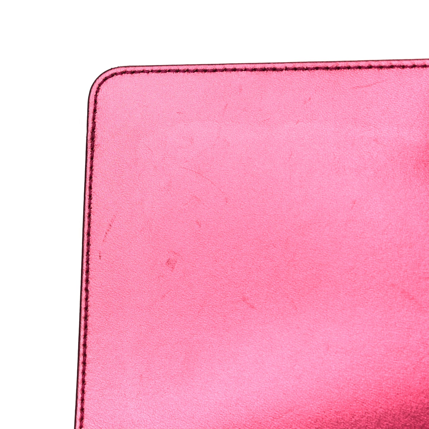 Metallic Patent Quilted New Medium Boy Flap Fuchsia