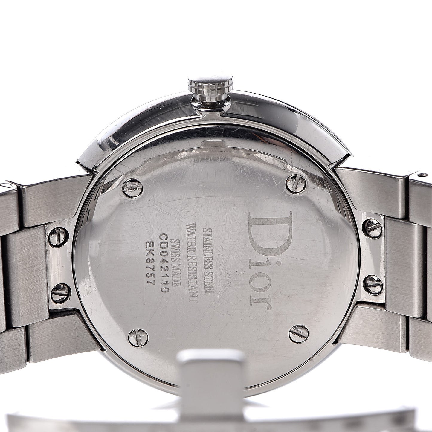 Stainless Steel Diamond Mother of Pearl 33mm La D De Dior Quartz Watch