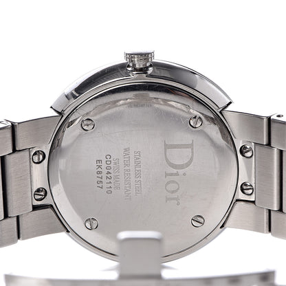 Christian Dior Stainless Steel Diamond Mother of Pearl 33mm La D De Dior Quartz Watch 5 of 10