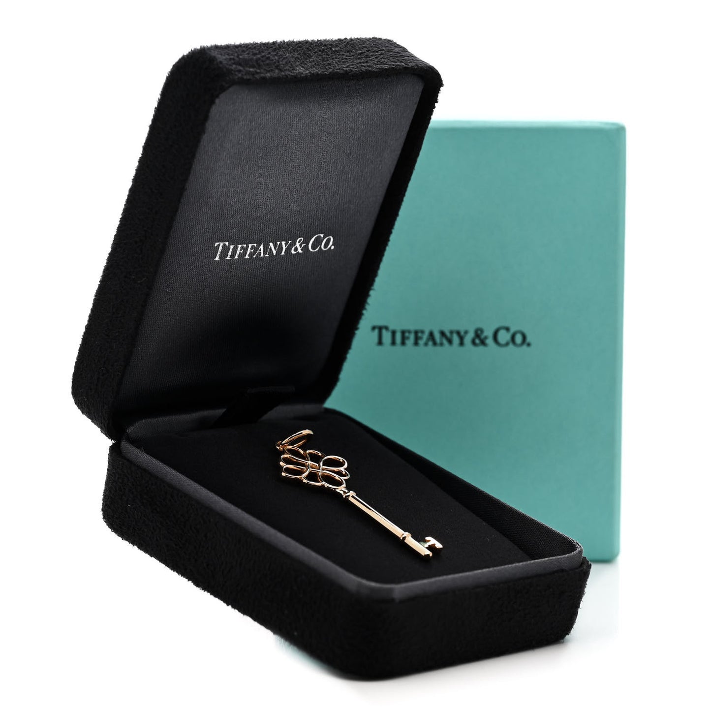 18K Rose Gold Knot Key Pendant